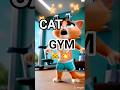 When a Cat Hits the Gym… Things Go Wrong! 😼💥 #shorts #FunnyAnimation #cuteanimals
