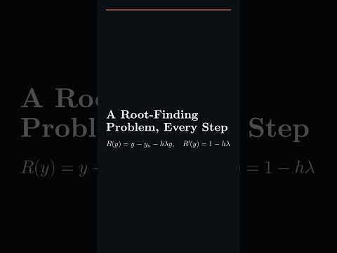 Initial Value Problems -  implicit Euler