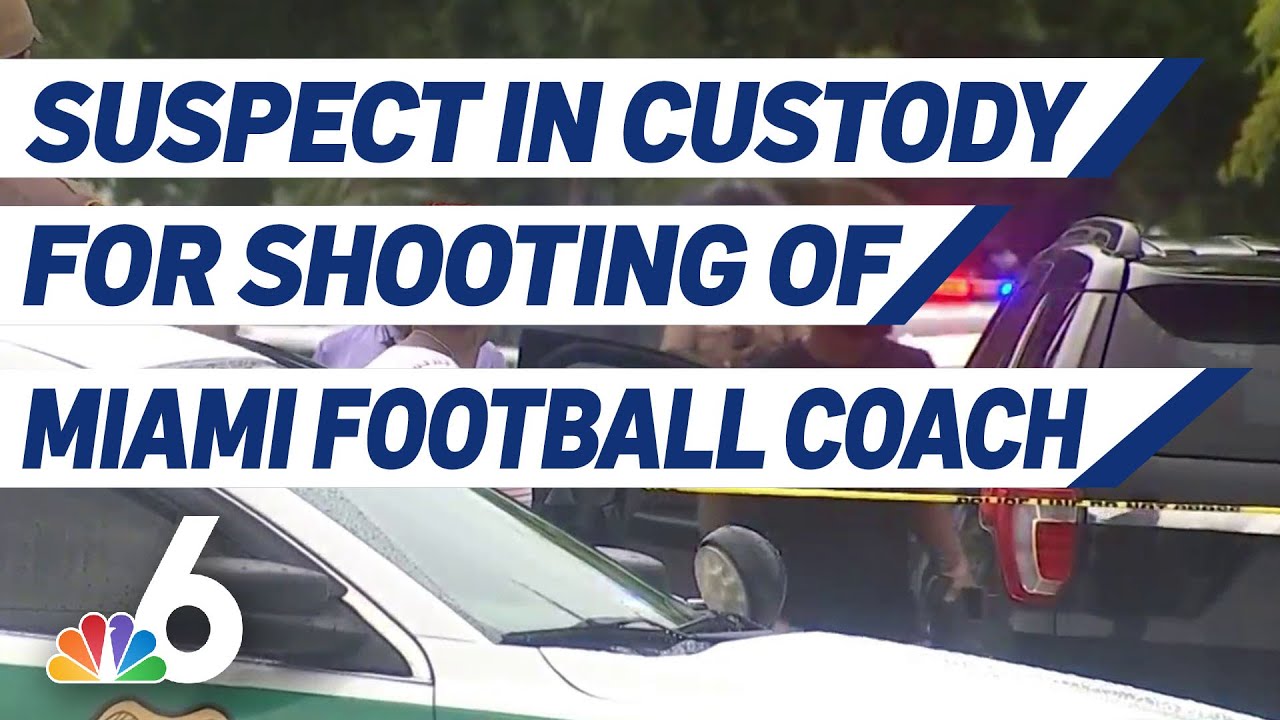 One Person in Custody for Fatal Shooting of Miami Football Coach - YouTube