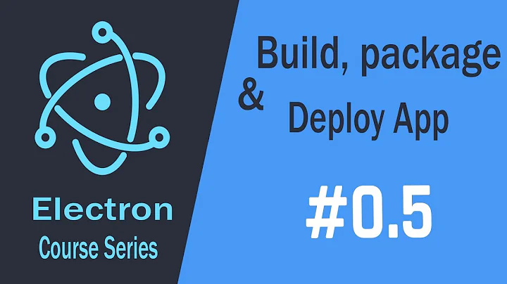 Electron Build Desktop Apps HTML\CSS\JS | Package, Build and Deploy your App 05