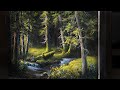 Deep Forest Landscape - Acrylic Painting Demo