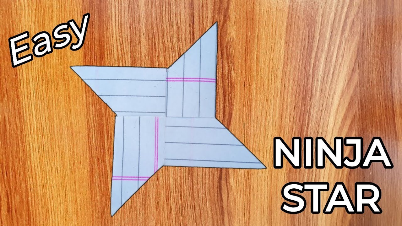 How to make a Perfect Ninja Star | Super Paper ninja star making | Coolest Paper Star banaen 