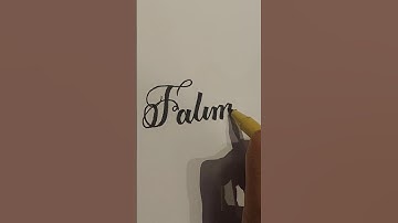 Name "Fatima" with cut marker #shorts #writing #calligraphy #Stylish #beautifulwriting