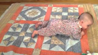 Lily army crawling -4 months