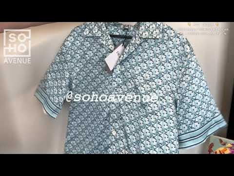 Dior Dior Oblique Pixel Hawaiian Shirt in Blue for Men