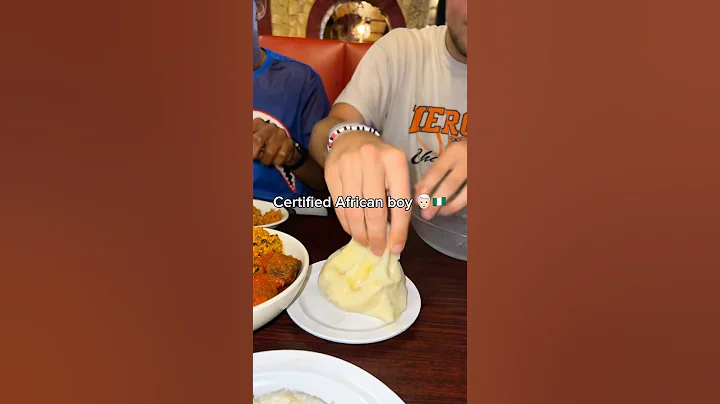 Went to a African restaurant and the bro did this 😂😂. #funny #fufu #african #food