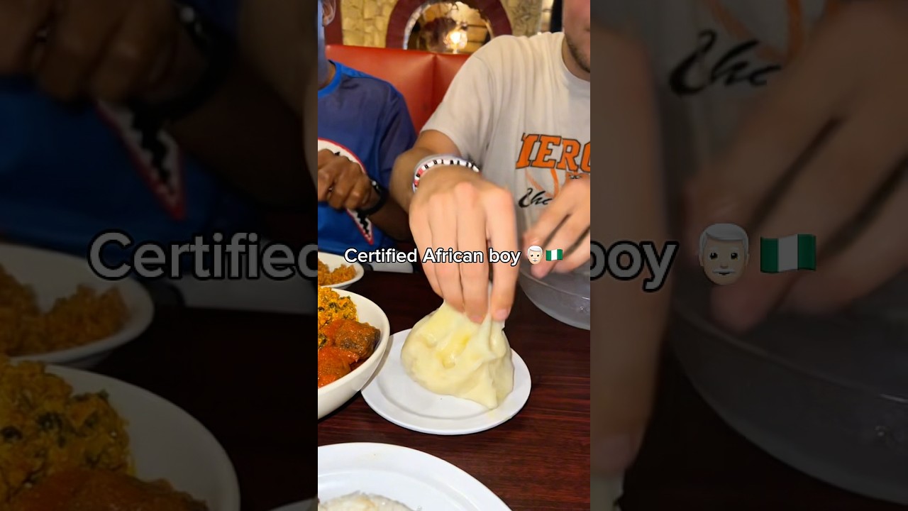 Went to a African restaurant and the bro did this 😂😂. 