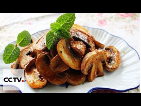 Китайская кухня: Ароматные жареные грибы с чесноком