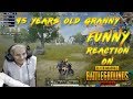95 Years Granny funny Reaction on PUBG Mobile