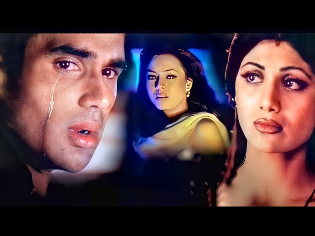 Tum Dil Ki Dhadkan Mein - 4K Video | Sunil Shetty, Shilpa Shetty & Mahima | 90's Bollywood Sad Songs class=