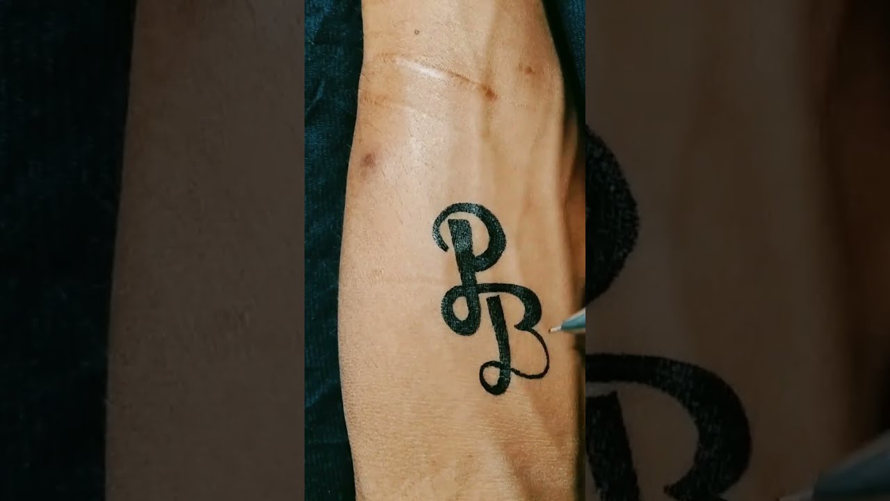 Initial B and Heart Combined Together  Celtic Weave Style  Letter Tattoo  Design  YouTube