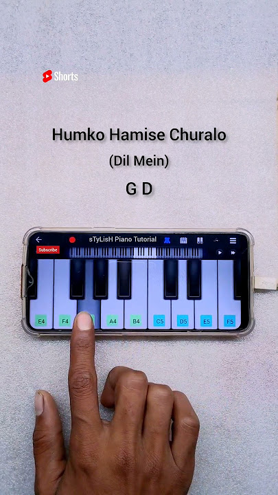 Humko Humise Chura Lo Piano Tutorial | Slow & Easy