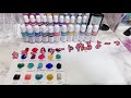 No.24 『UVレジン』カラーチャート作るよー ウォータージュエリーカラー くすみカラー懐(なつかし)