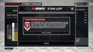NBA 2K17- How to Get Point Forward GRAND BADGE EASIEST METHOD TUTORIAL TO UNLOCK After Patch 12 2017