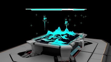 hologram sci fi with blender