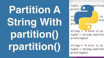 Een string partitioneren met partition() en rpartition() | Python-zelfstudie