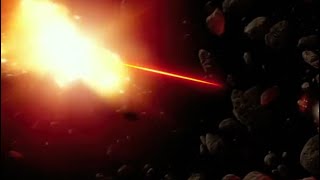 Slave 1 firepower | midship laser cannons & asteroid destruction