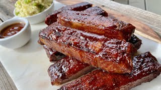 Sticky BBQ Seitan Ribs | Vital Wheat Gluten Seitan | VWG | Vegan Recipe