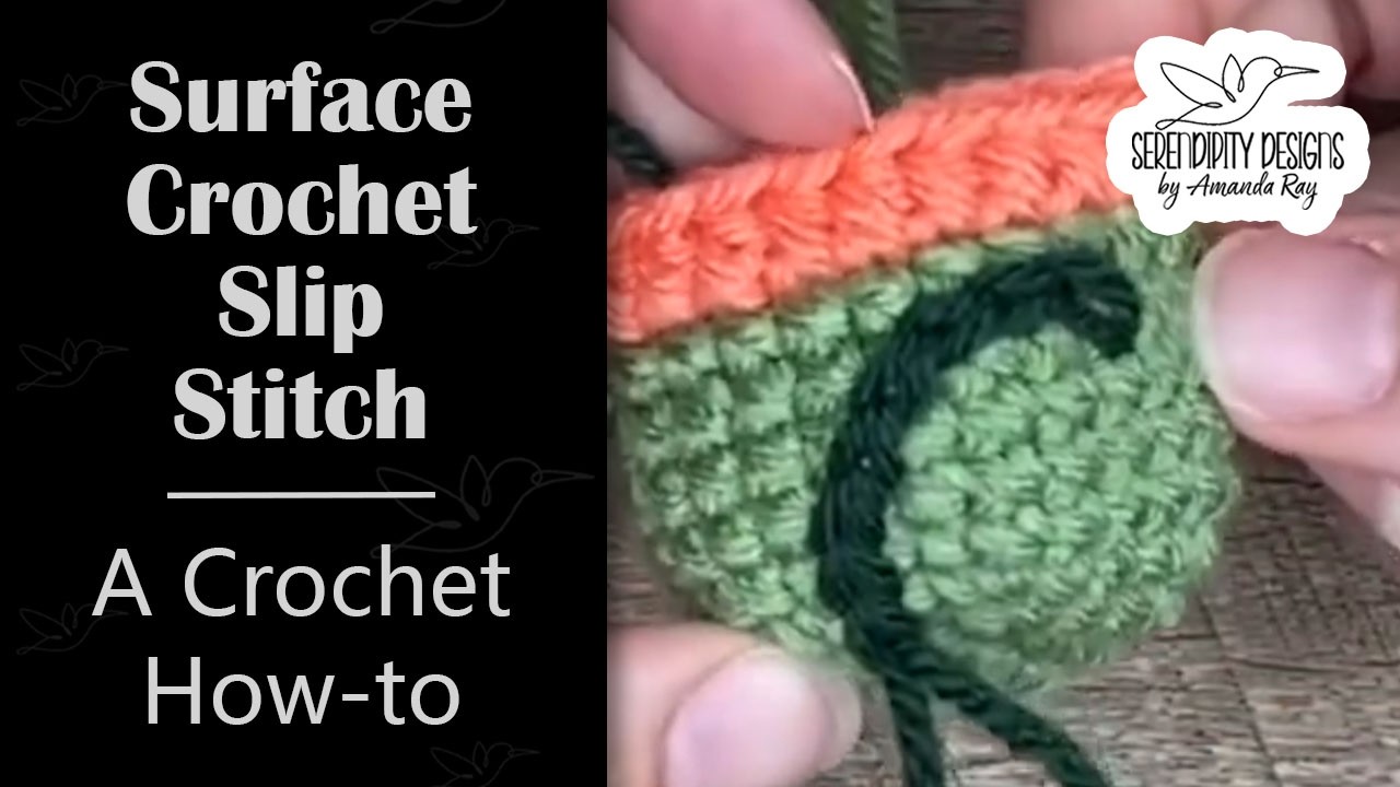 Surface Crochet - Slip Stitch - A Crochet How-to