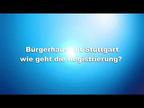 Anleitung - Registrierung Bürgerhaushalt Stuttgart