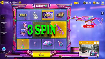 3 Spins on New Sound Obsession Draw | Legendary Peacekeeper MK2 - Vivid Notes & Artery in COD Mobile