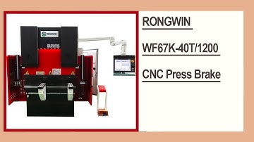 RONGWIN guides you WF67K-40T/1200 DELEM DA66T 6+1 axis CNC press brake machine start-up process