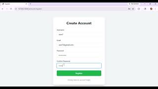 alright login, register and logout account hehe #pythondjango #djangoframework