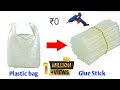 How to make hot glue stick at home | Homemade glue stick - Using Polythene bag