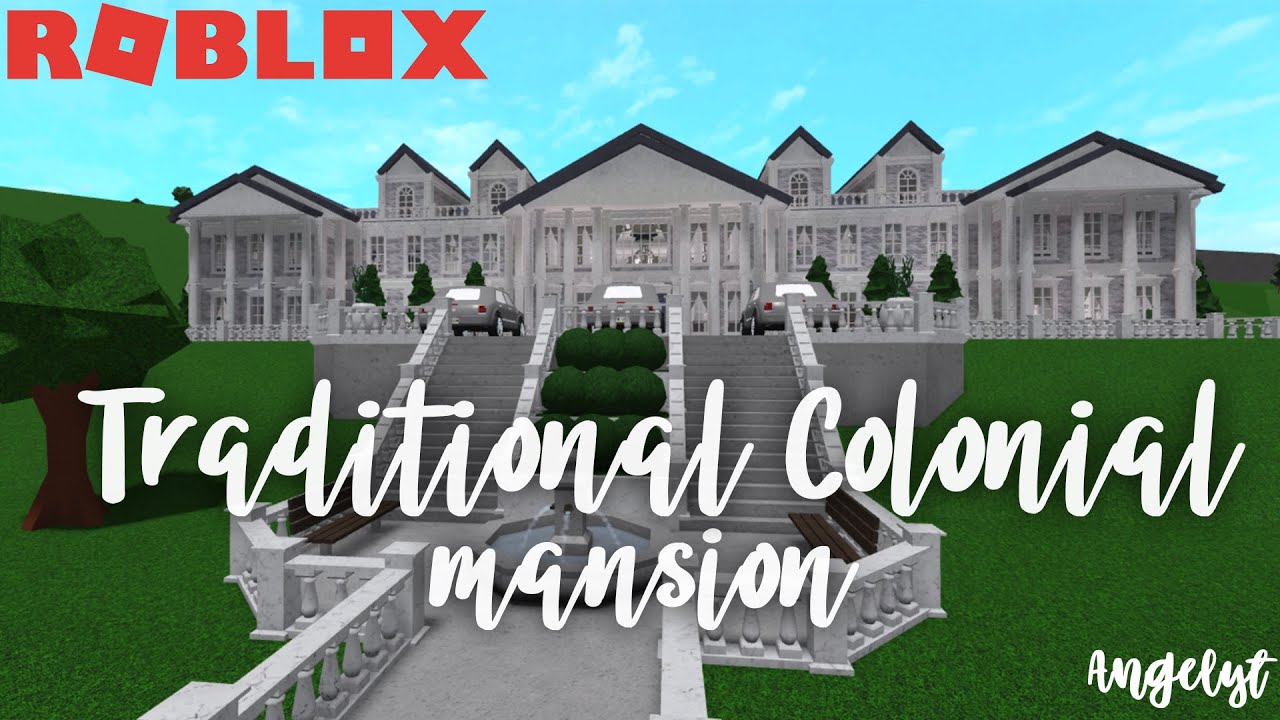 Welcome To Bloxburg Traditional Colonial Mansion Tour Angelyt Youtube - roblox bloxburg colonial mansion house build