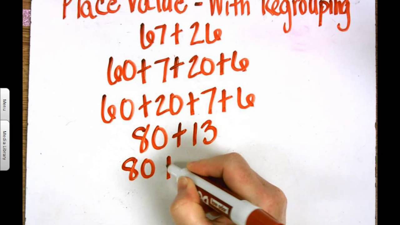 Place Value with Regrouping Addition Algebraic - YouTube
