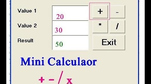 3- Visual Basic 6 Complete Urdu Training Add Subtruct Multiply Divide  - Lunar Computer College