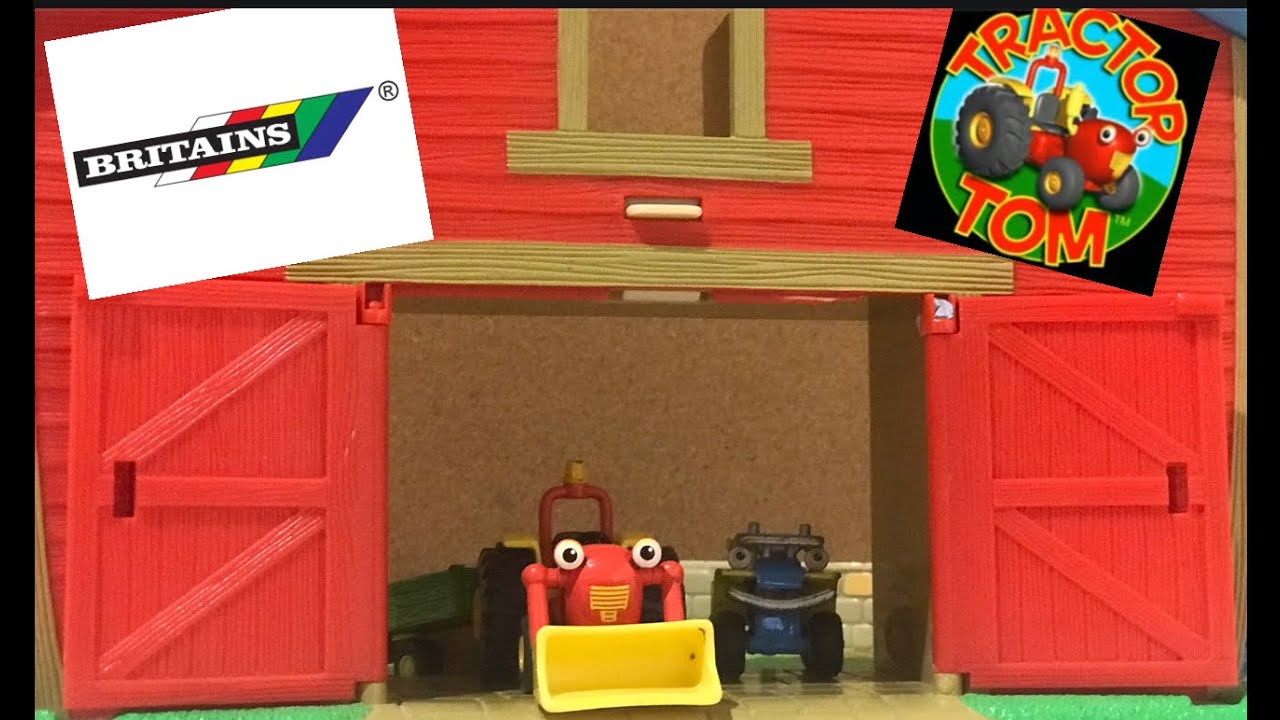 Britain’s Tractor Tom Carry case Barn set (RARE!!!) - YouTube