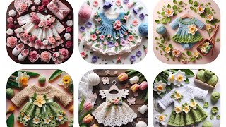 Nice 💯 And Beautiful ❤️ Crochet 🧶 Handmade Dresses 👗 Designs For Baby Girls || Frocks Designs || Diy