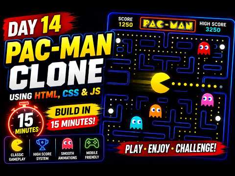 30 Days 30 Projects | Day 14 | Build Pac-Man using AI Prompting in 15 minutes