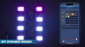 MICTUNING C2 RGB+IC LED Rock Lights 8 Pods APP Instruction