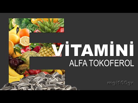 Video: E Vitamini Içeren Besinler