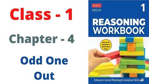 Class - 1 | Reasoning  Olympiad Workbook  | C - 4 | Odd One Out | By - Sudhir Sir