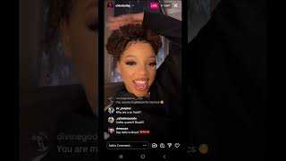 Chloe Bailey IG live with comments 12-14-21 pt 2