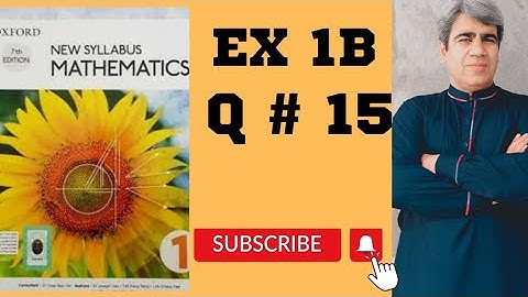 D-1||Exercise# 1B||Question#15|Study with proftariq