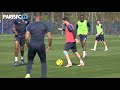 Julien Lopez de retour avec le groupe à l'entrainement