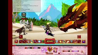 DragonFable | Ranger vs Akriloth The Protector (200 pt Dragon)