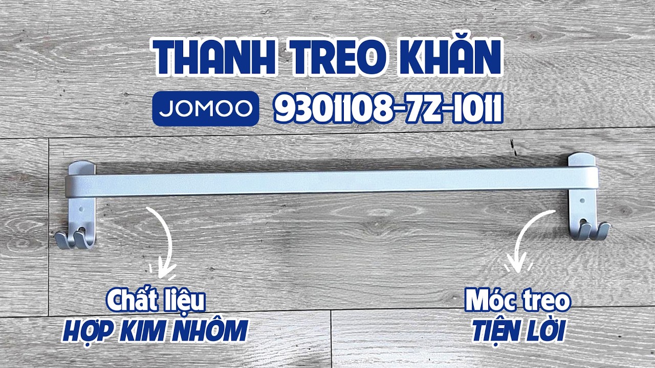 Thanh treo khăn kết hợp móc áo JOMOO 9301108-7Z-I011