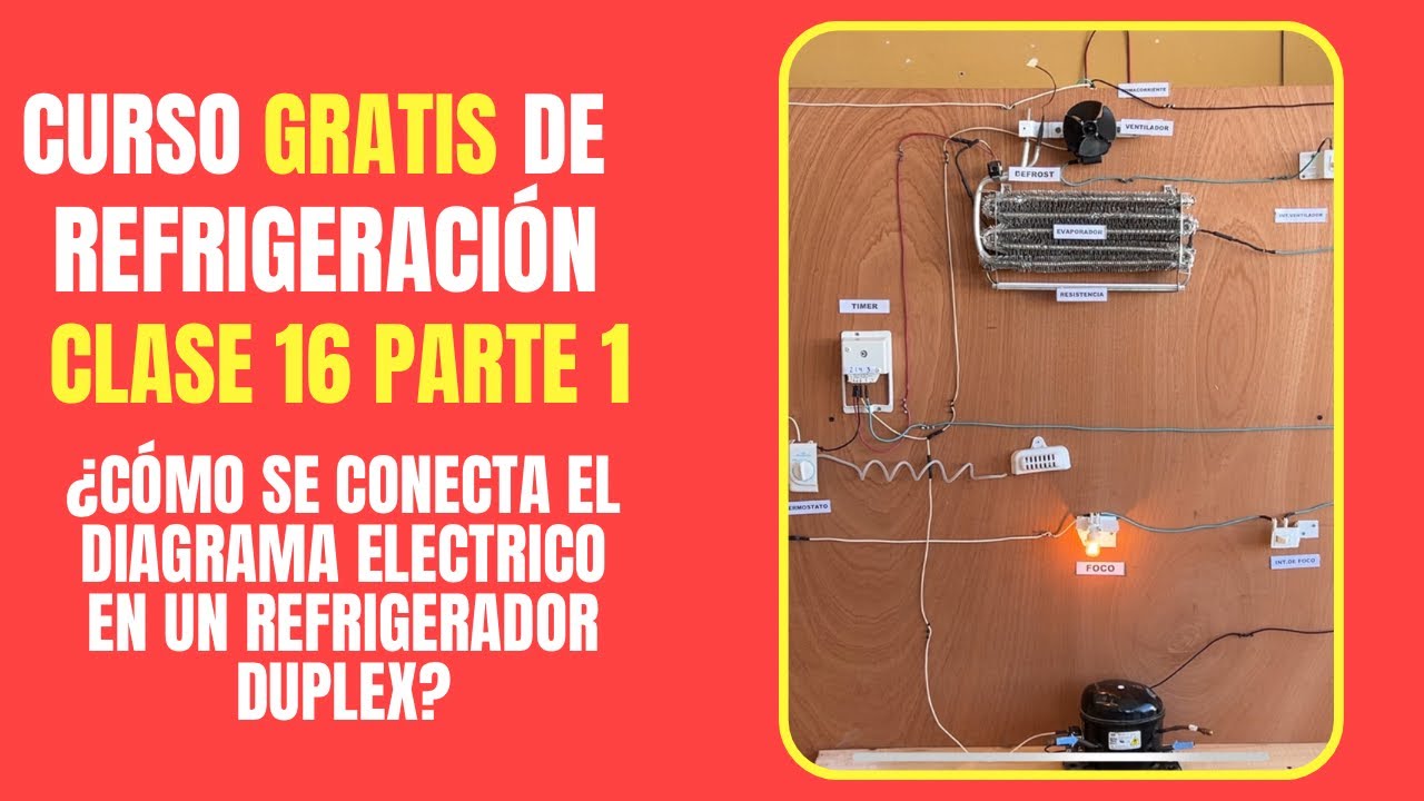 CURSO GRATIS DE REFRIGERACIÓN: Clase 16 - parte 1 | ¿Cómo se conecta el diagrama eléctrico?