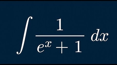 Calculus Tutorial: trick ⚡to integrate 1 / (e^x + 1)