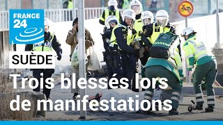 Trois personnes blessées en Suède lors de manifestations contre l'extrême droite • FRANCE 24