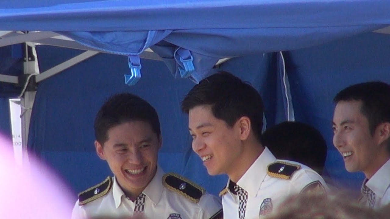 170603 대한민국 브랜드대전 경기남부경찰 홍보단  대기하는 준쮸 김준수 XIA Junsu ジュンス