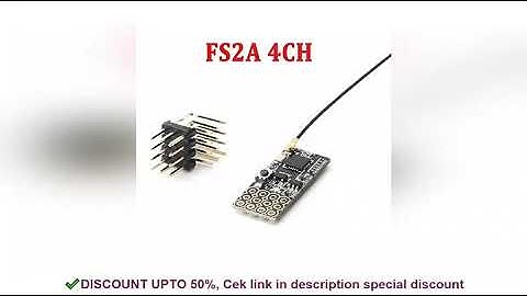 ✔️FS2A 4CH AFHDS 2A Mini Compatible Receiver PWM Output for Flysky i6 i6X i6S / FS-i6 FS-i6X FS-i6S