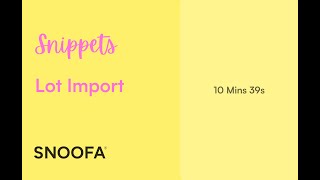 Lot Import