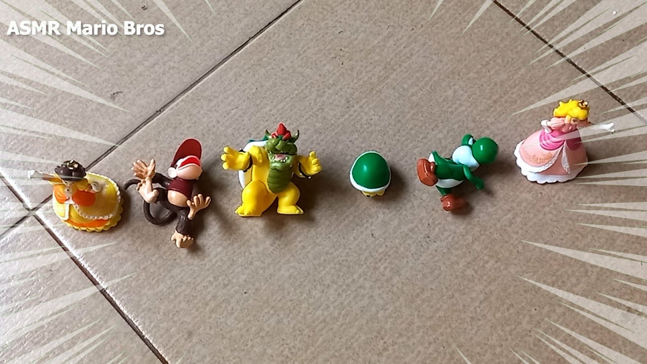 Unboxing ASMR Super Mario Figures Plastic Tapping & Handling Sounds 🎧