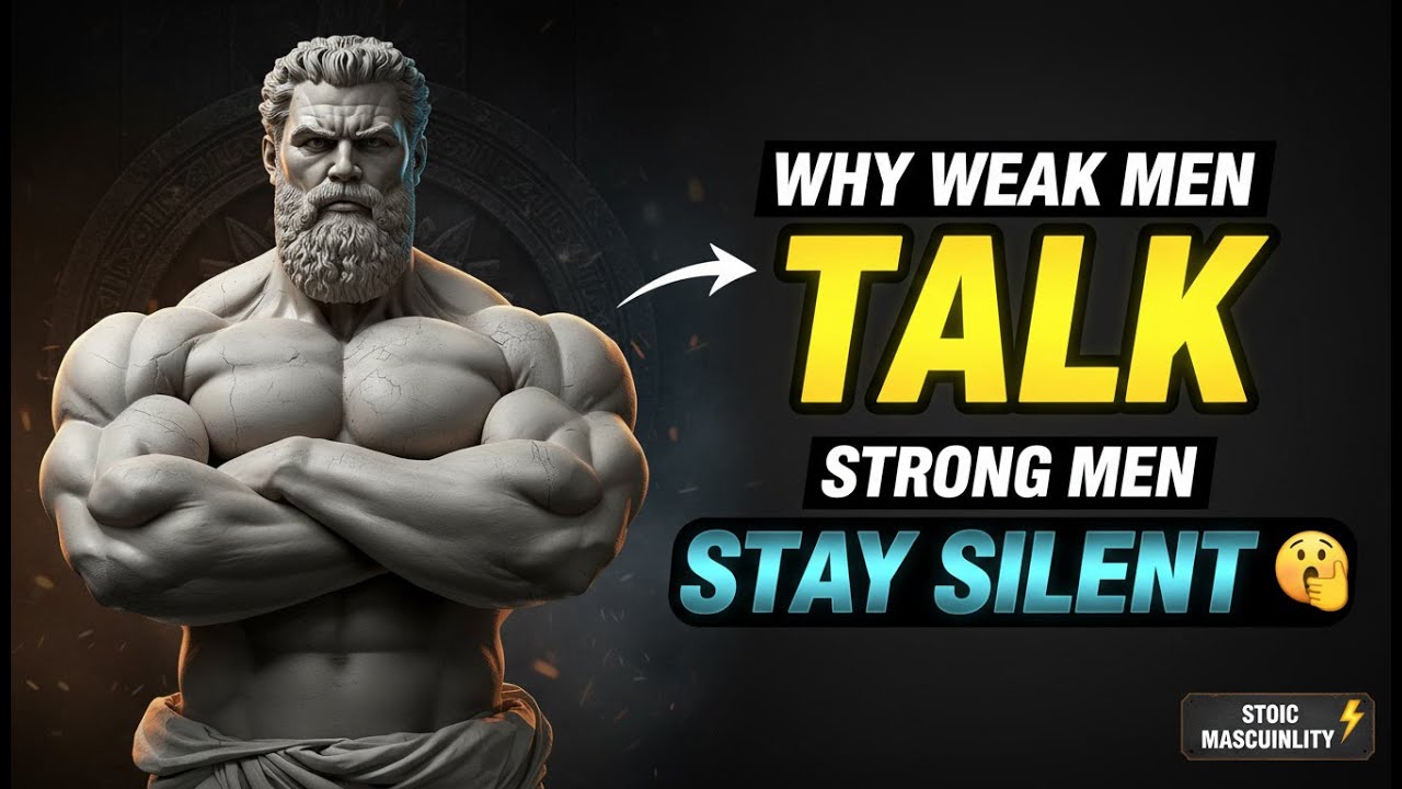 Why Weak Men Talk, Strong Men Stay Silent (Stoic Masculinity)